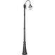 Orion 1 Light 94.63 inch Black Post Light, Solar